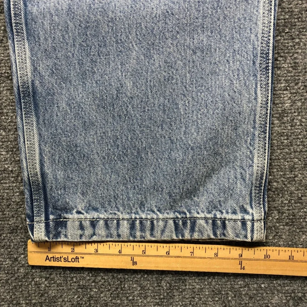 Levis Loose Carpenter Jeans Mens 38x30 Light Wash Blue Denim Workwear Baggy